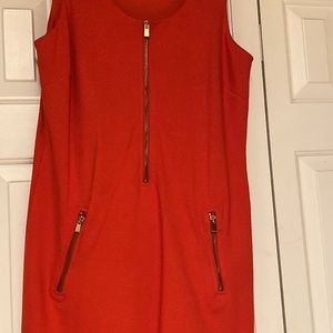 Premise size 10 red Dress with zippers